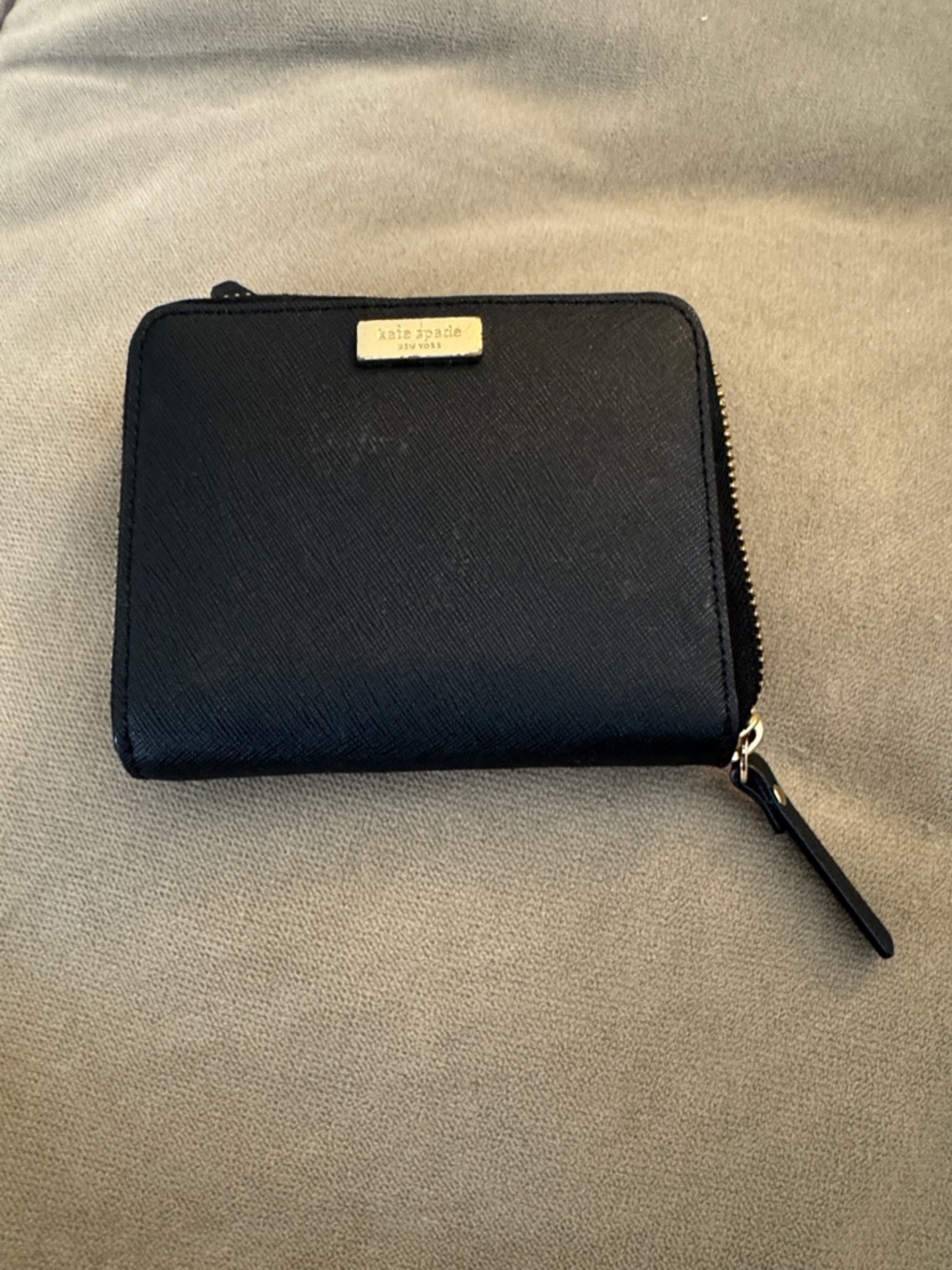 Kate Spade Darci Laurel Way Leather Zip Wallet Black
